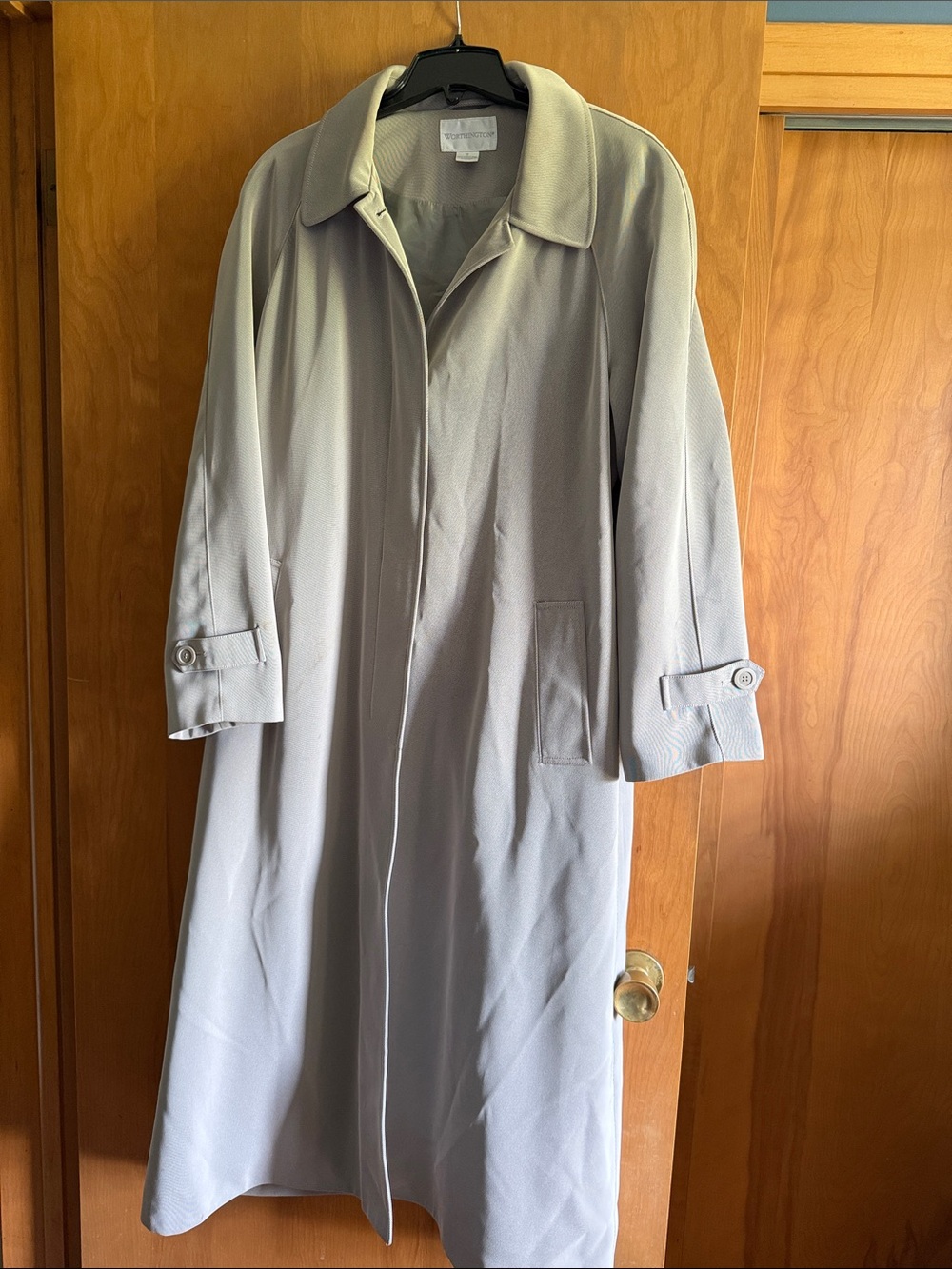 Classic Woman’s Long Overcoat - Light Gray